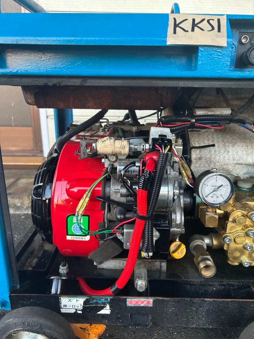 綺麗★ツルミHPJ-5ESM高圧洗浄機防音　ガン・高圧ホース・給排水ホースセット