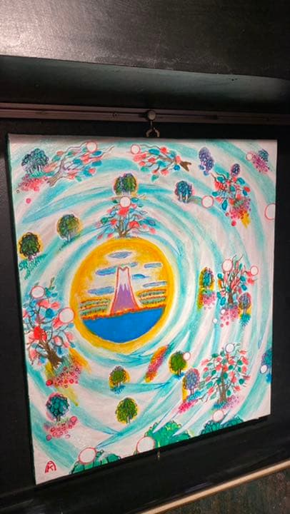 【アクリル画】 商品名 「春の風」　額なし　10号