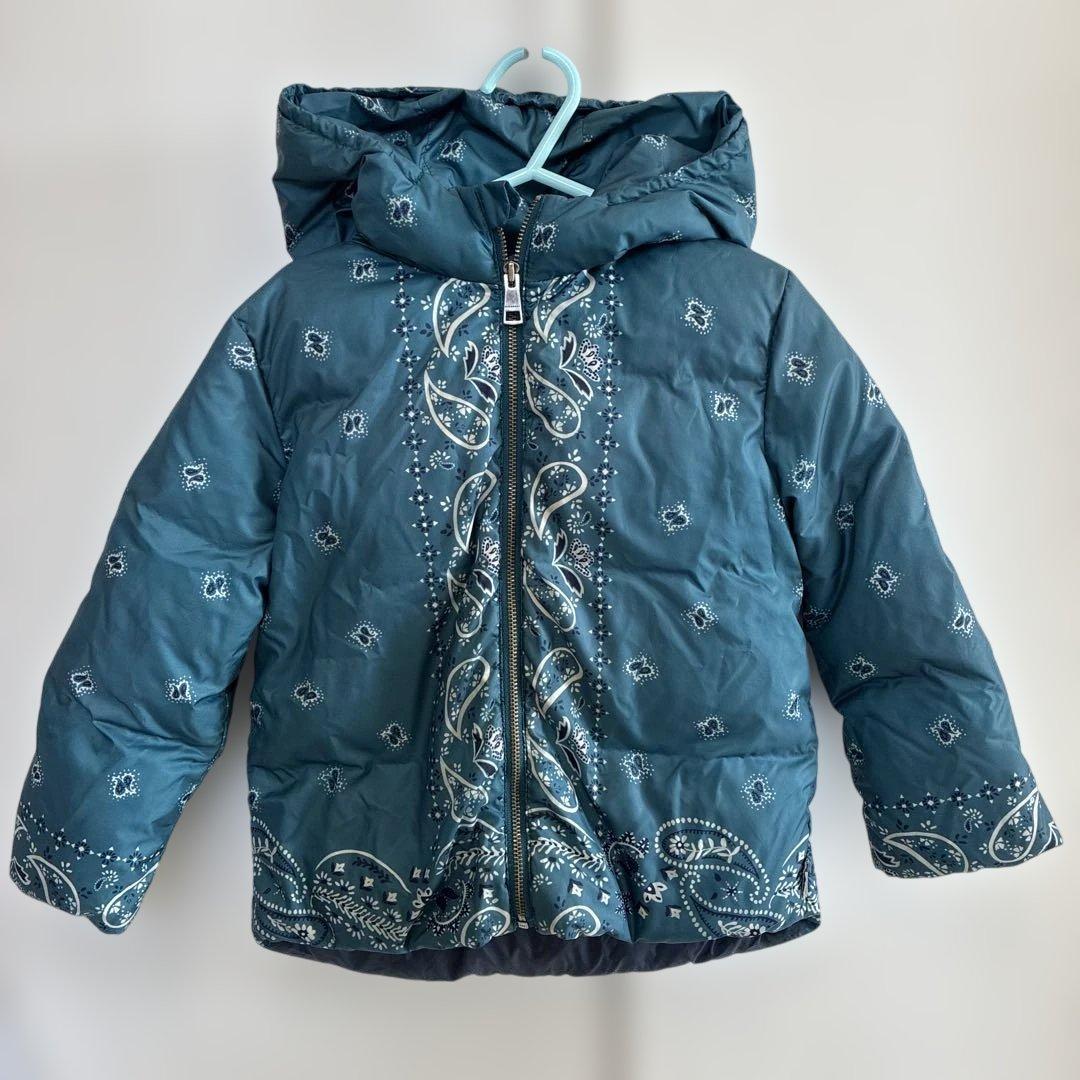 Burberry 子供用 ペイズリー柄ダウンジャケット