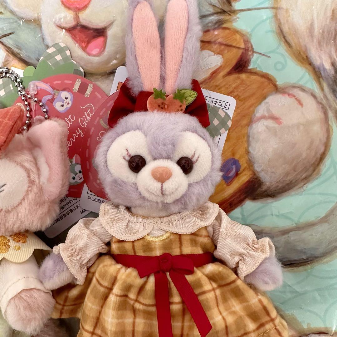 ディズニーシー　ハートフェルトストロベリーギフト ぬいぐるみバッジ 4体セット