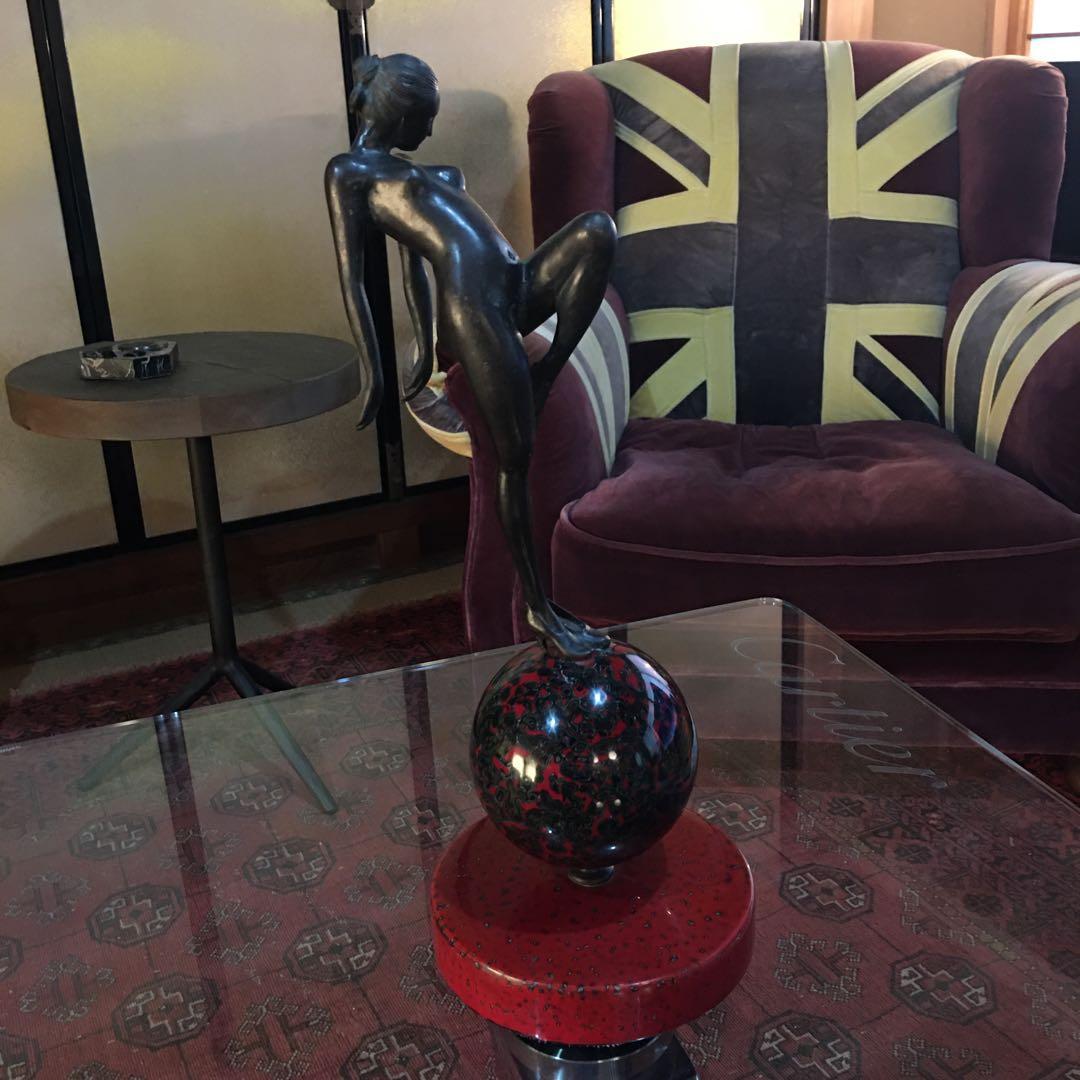 ブロンズ　アンティーク　セオドアアレキサンダー　アールデコ裸婦　女性像