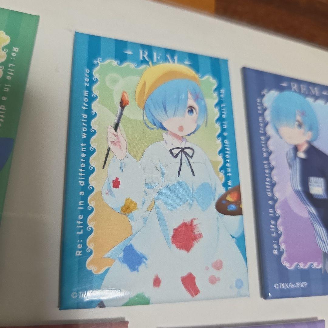 スクエア缶バッジセット Re:ゼロから始める異世界生活 Loppi・HMV限定