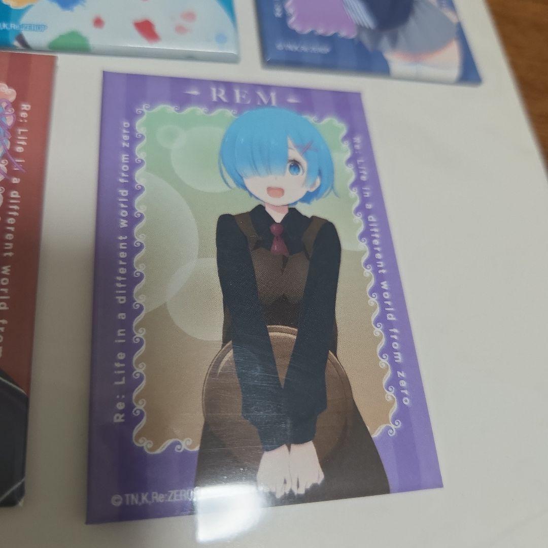 スクエア缶バッジセット Re:ゼロから始める異世界生活 Loppi・HMV限定