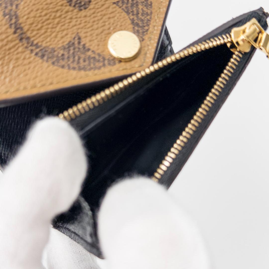 【未使用級】ルイヴィトン ポルトフォイユゾエ ジャイアントモノグラムリバース