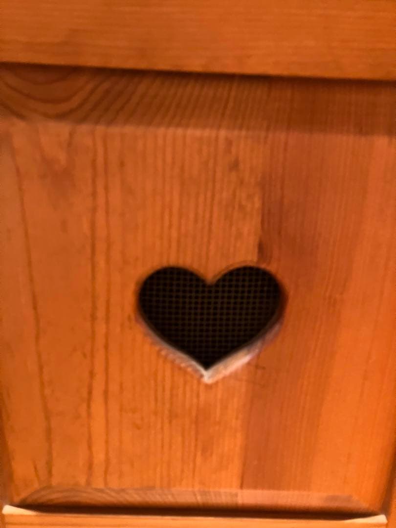 ナチュラルウッド収納ボックス ハート型