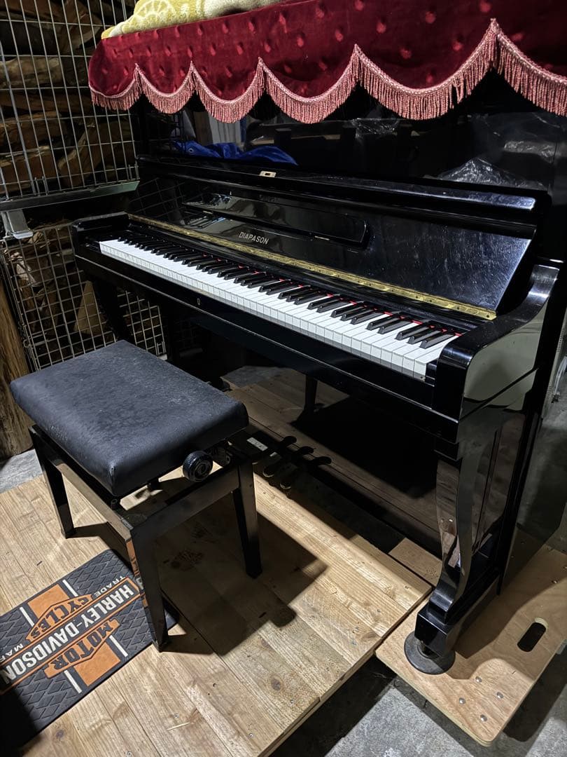 DIAPASON アップライトピアノ 黒