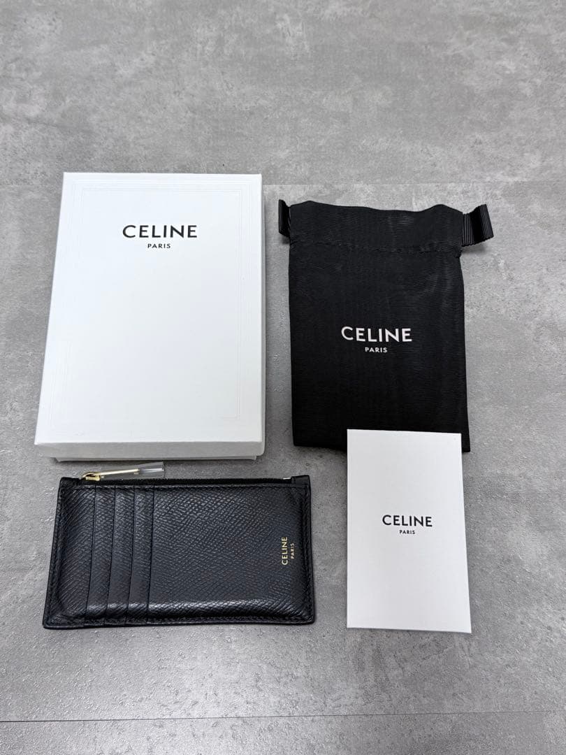 CELINE ブラックレザーケース