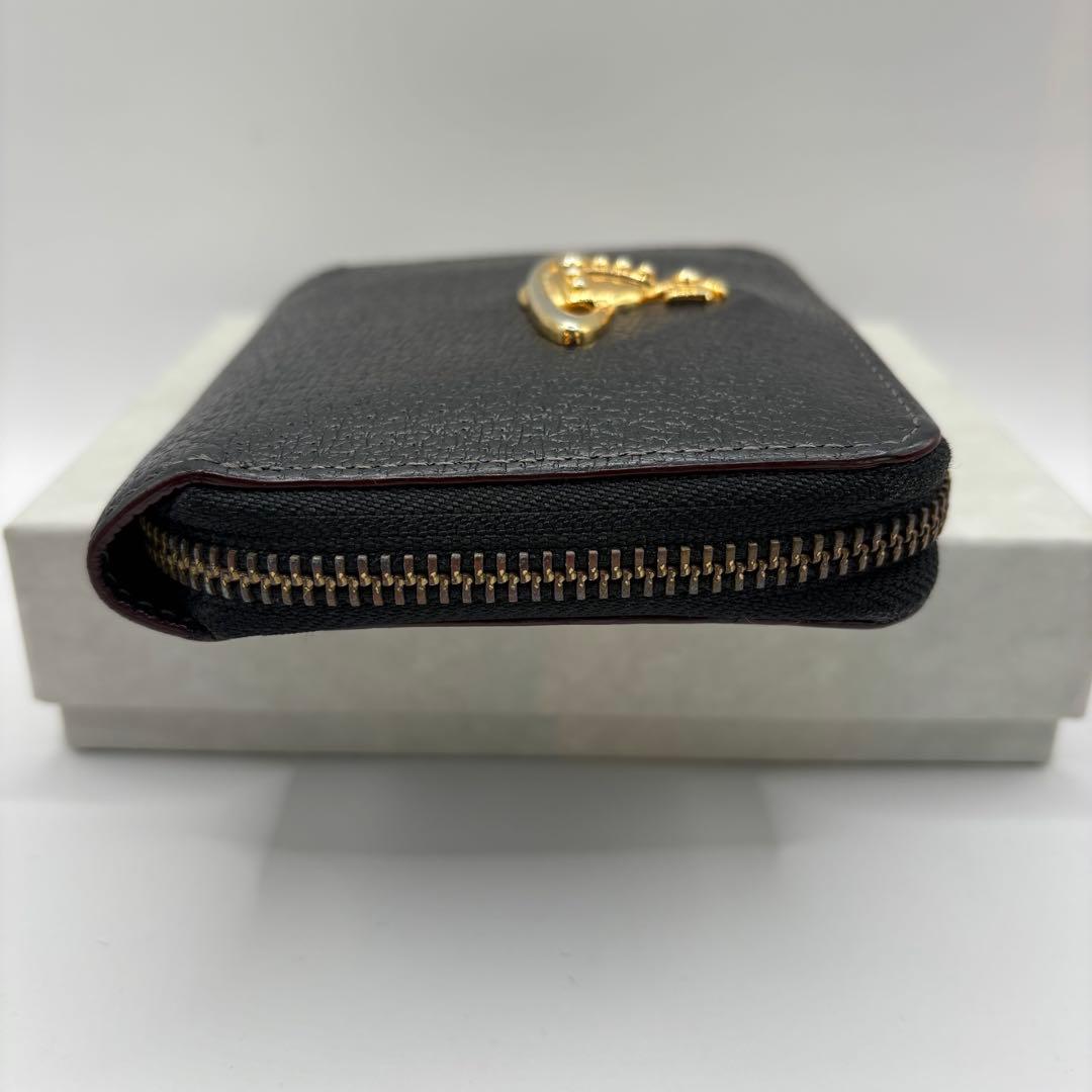 vivienne westwood 二つ折り財布　ラウンドジップ　ブラック　財布