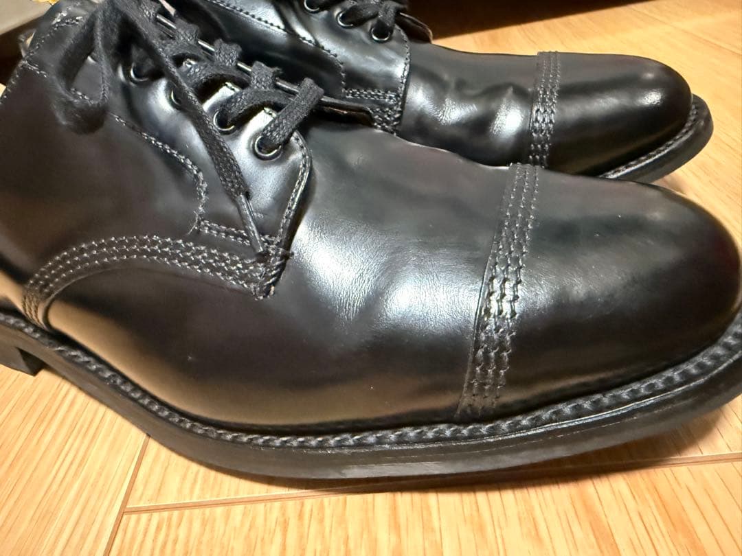 Sanders Military Derby Shoe GB 7 ブラック