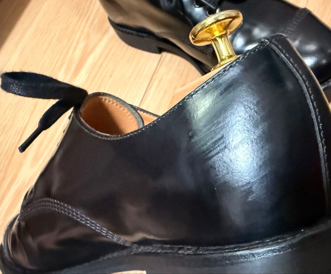 Sanders Military Derby Shoe GB 7 ブラック