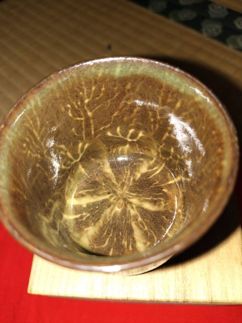 臥牛窯　現川焼「特製白鷺二羽ぐい呑」13代横石臥牛作