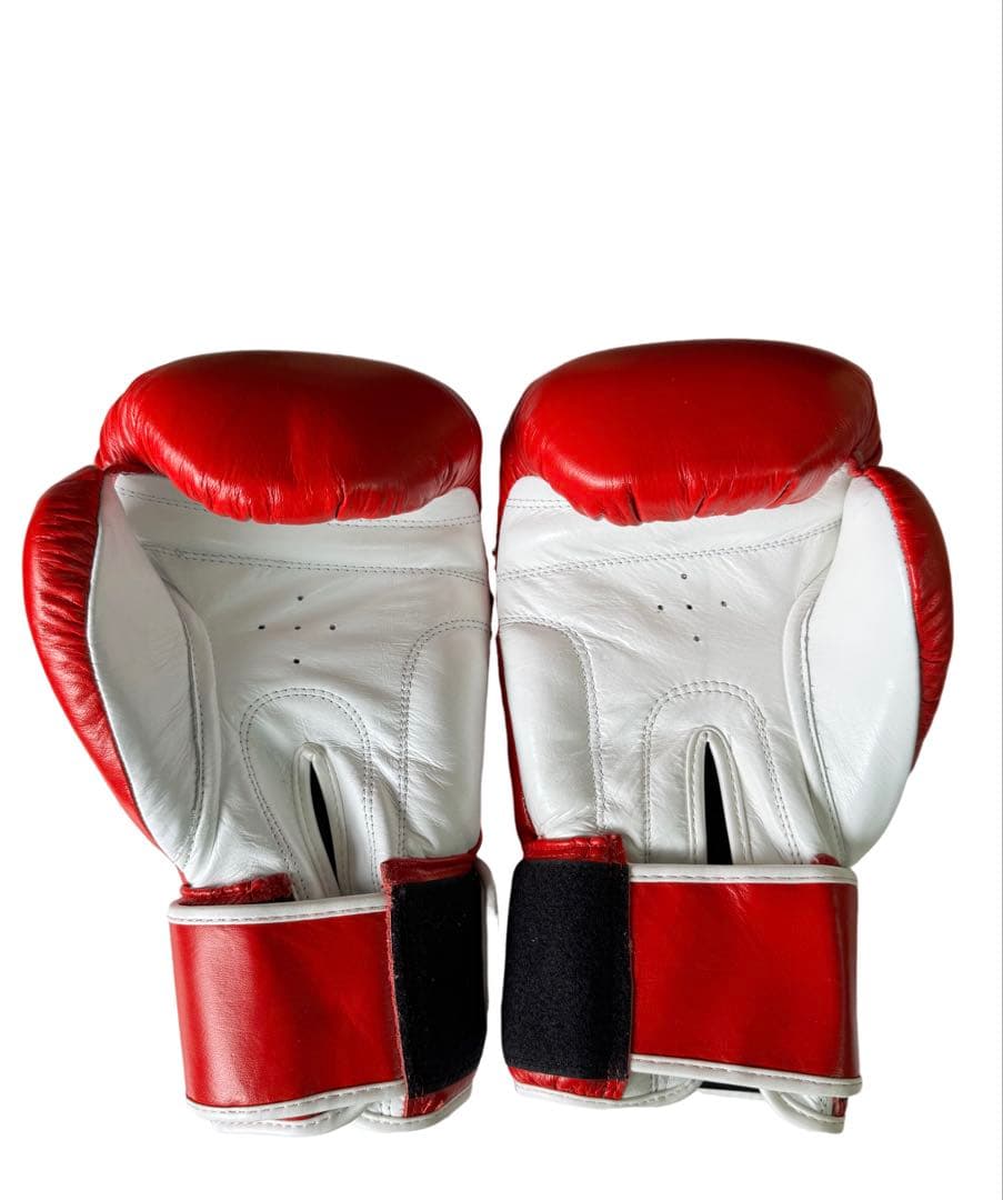KENMAX ボクシンググローブ 12oz ホワイト/レッド