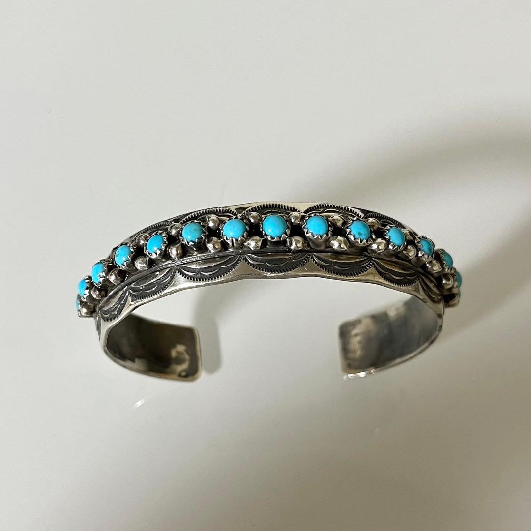 専用　ナバホ WB刻印 13連 ターコイズ バングル シルバー925