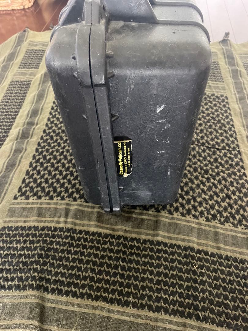 Pelican 1500 ケース ブラック 米軍放出品 フォーム無し M201