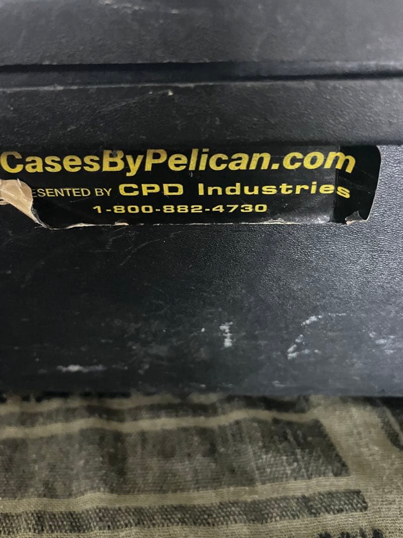 Pelican 1500 ケース ブラック 米軍放出品 フォーム無し M201