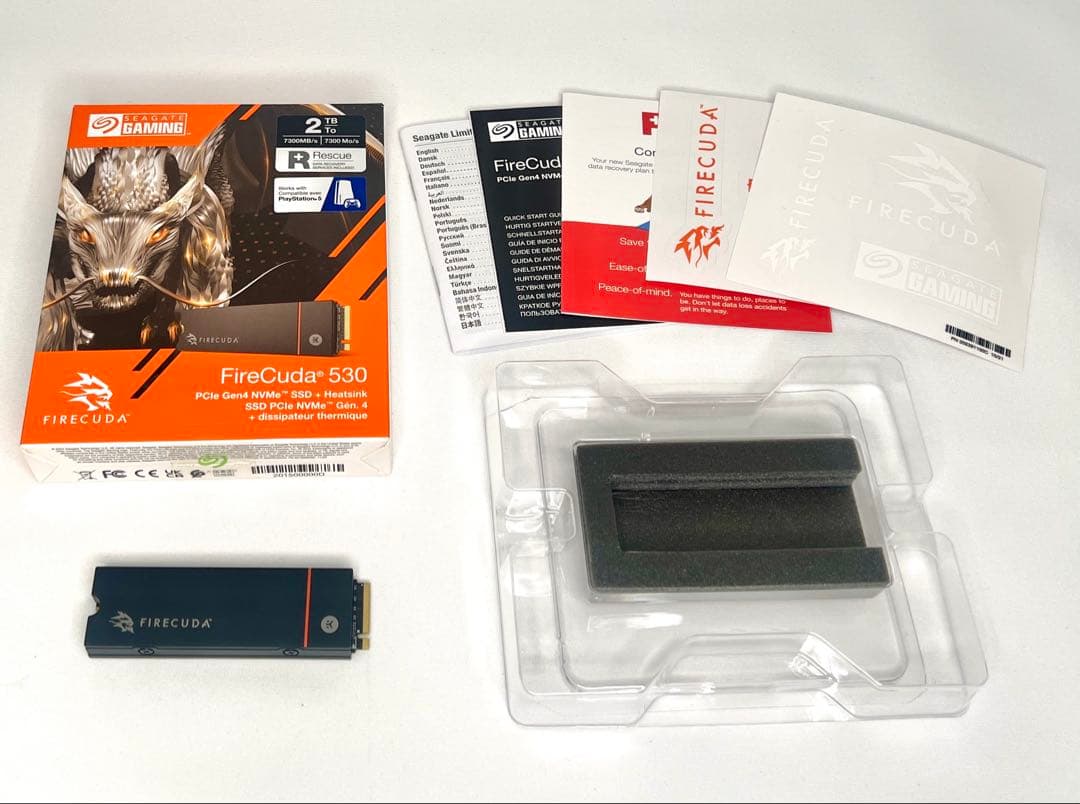 【未使用品】Seagate FireCuda 530 2TB [ヒートシンク付]