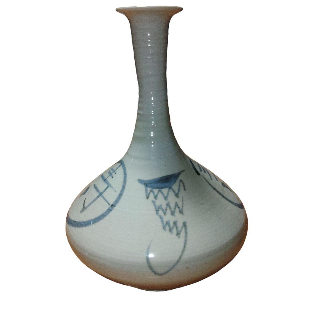 古伊万里?　李朝　鶴頸染付け徳利