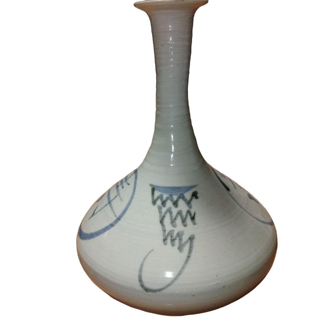 古伊万里?　李朝　鶴頸染付け徳利