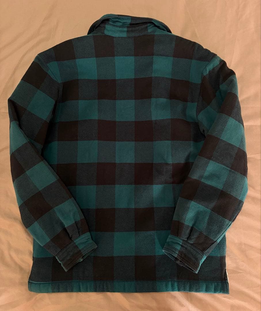 Carhartt ブロックチェックジャケット XS グリーン