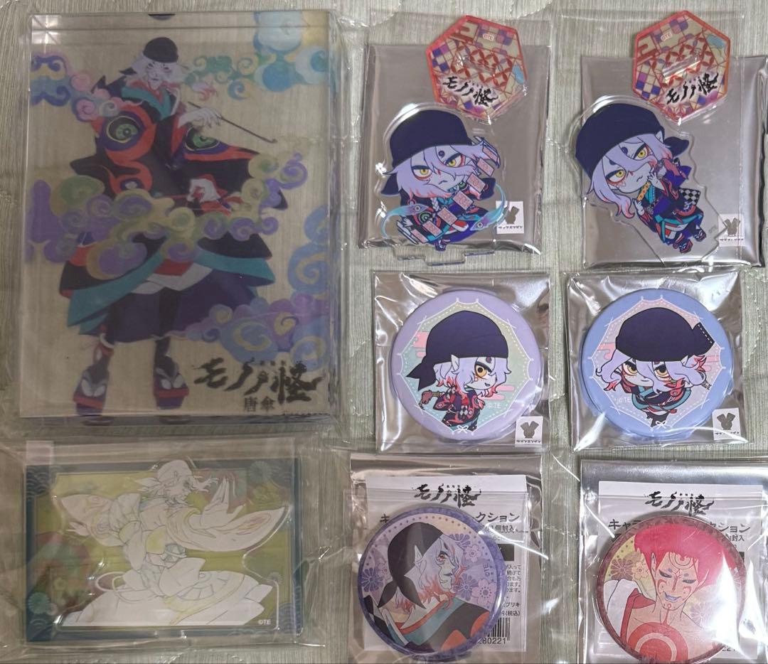 劇場版　モノノ怪　唐傘　火鼠　缶バッジ　アクリルブロック　スタンド　描き下ろし