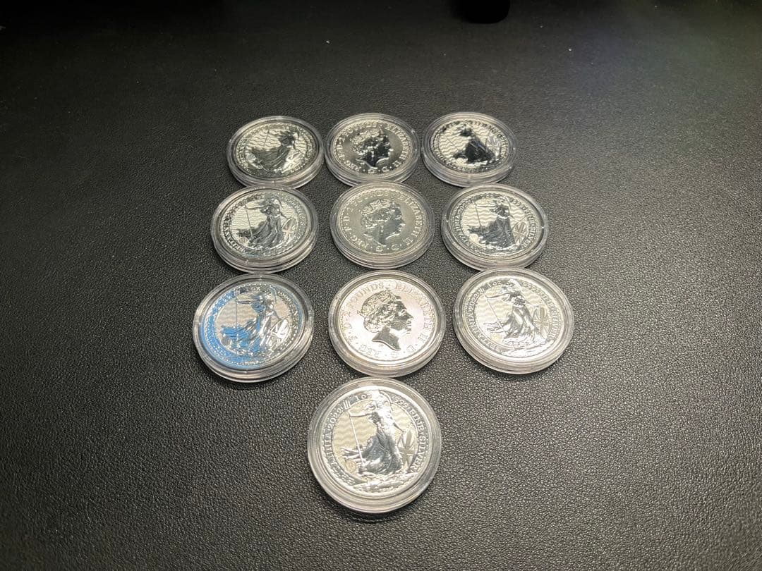 2022年　ブリタニア銀貨 １オンス10枚セット