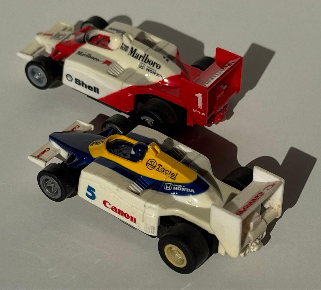 トミーのスロットカー 、マクラーレン ホンダとウィリアムズ ホンダ の2台セット