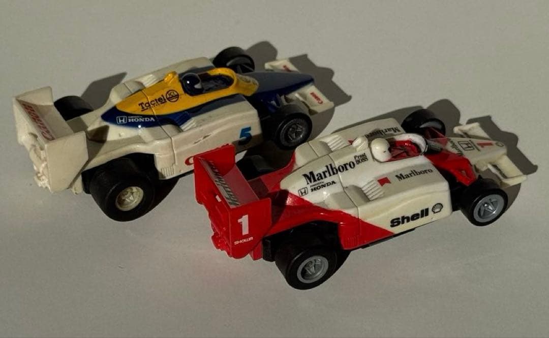 トミーのスロットカー 、マクラーレン ホンダとウィリアムズ ホンダ の2台セット