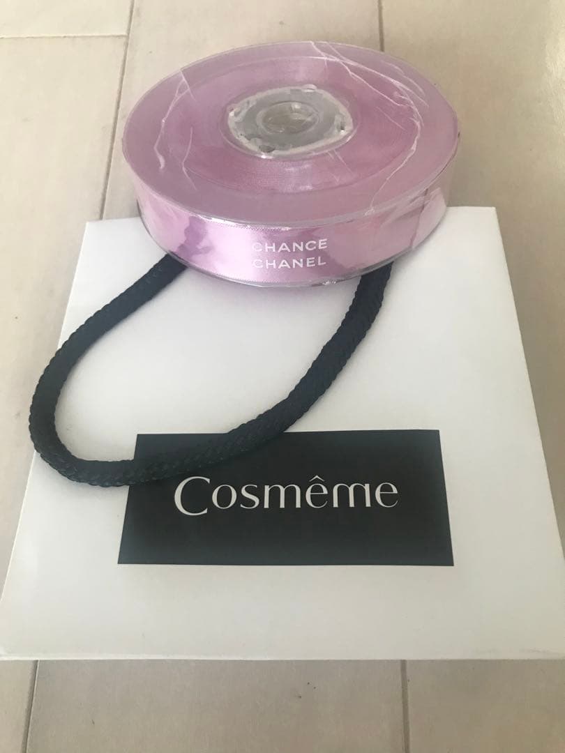 シャネル CHANEL リボン ラッピング バレンタイン ピンク ショッパー