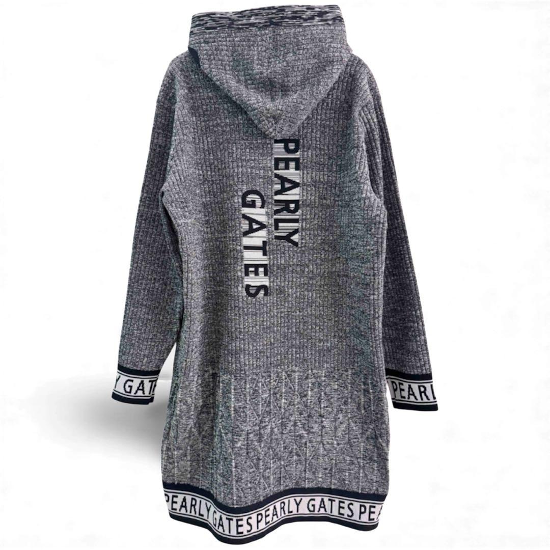 美品✨️ PEARLY GATES ワンピース グレー サイズM ポリニット