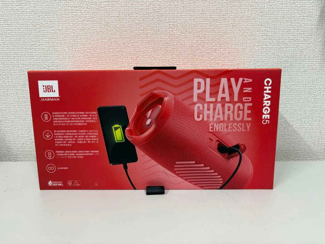 新品未開封 JBL CHARGE5 Bluetoothスピーカー レッド 赤