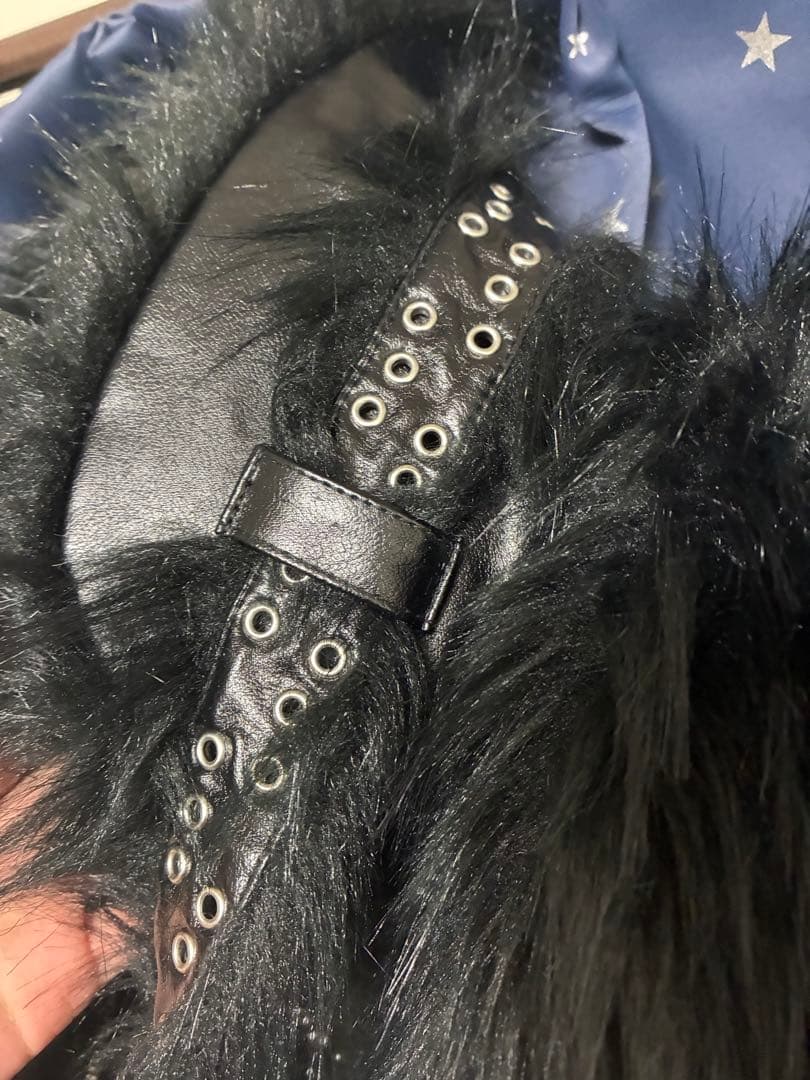 正規品 racerworldwide black fur bomber