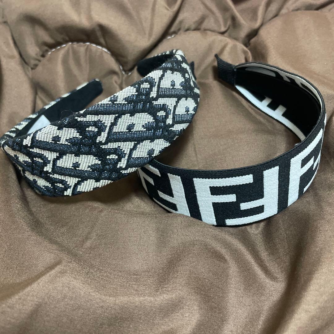 ディオール、フェンディカチューシャ2点セット