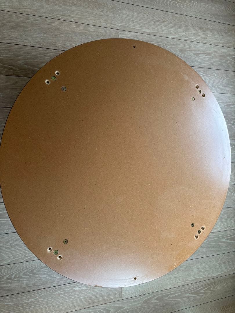 たんぽぽ　円形木目調こたつダークブラウン105サイズ共立工芸　たのメル便