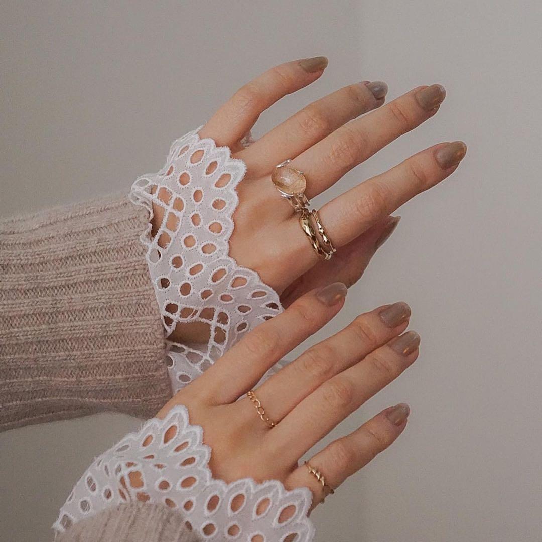 KINARIYA 天然石リング オーバル型