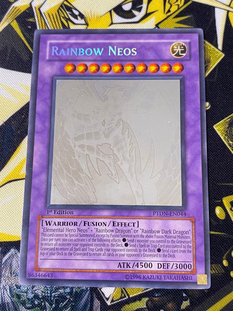 遊戯王 レインボーネオス 英語版 ホログラフィック ホロ ゴースト 1st ②