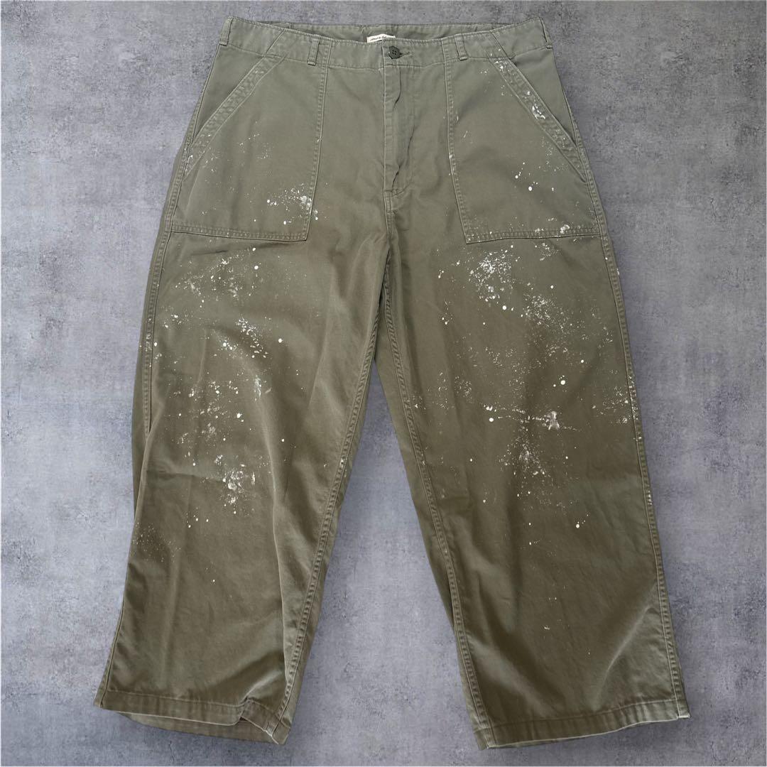 アティックバイジョンブル　ベイカー　ペインターパンツ　カーキ　М　美品