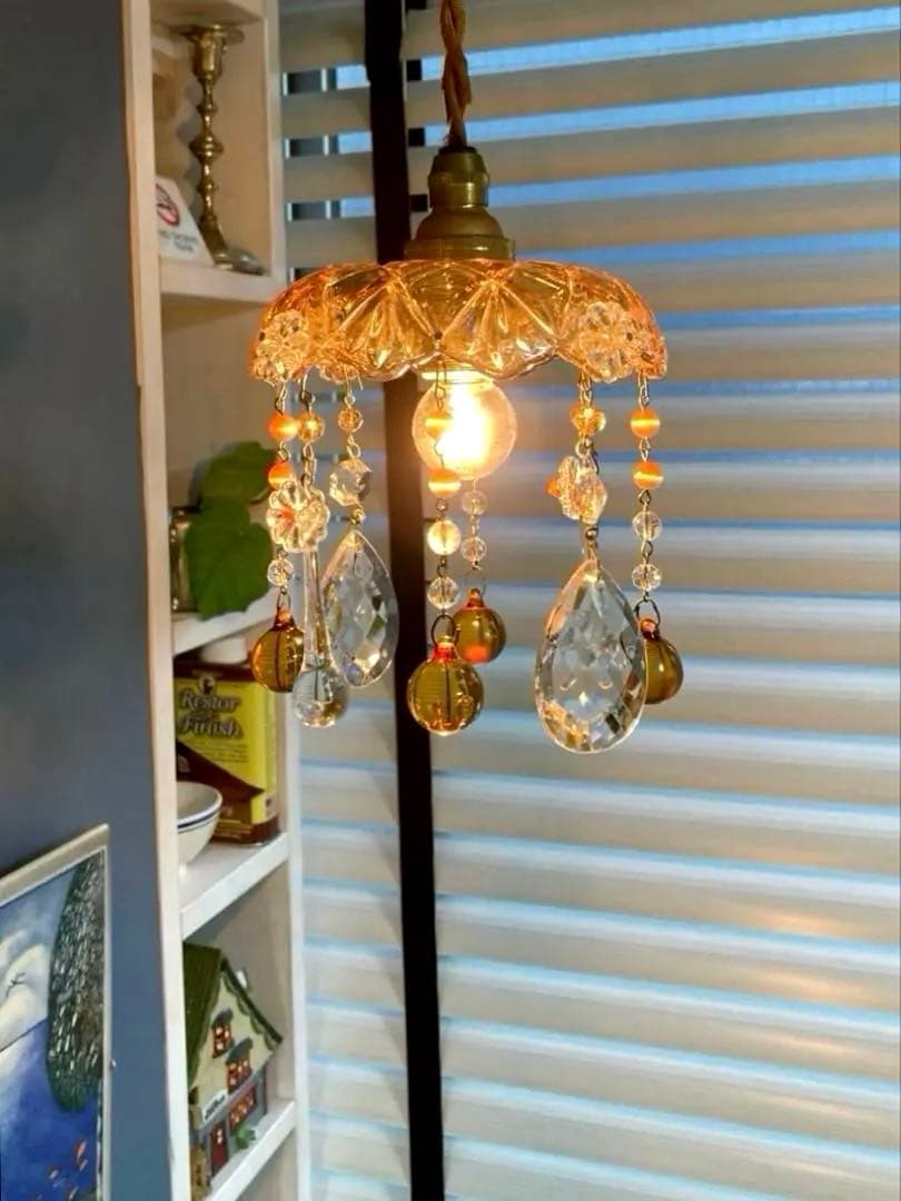 ミニシャンデリア（winter）1920年　フランスアンティーク　ランプ