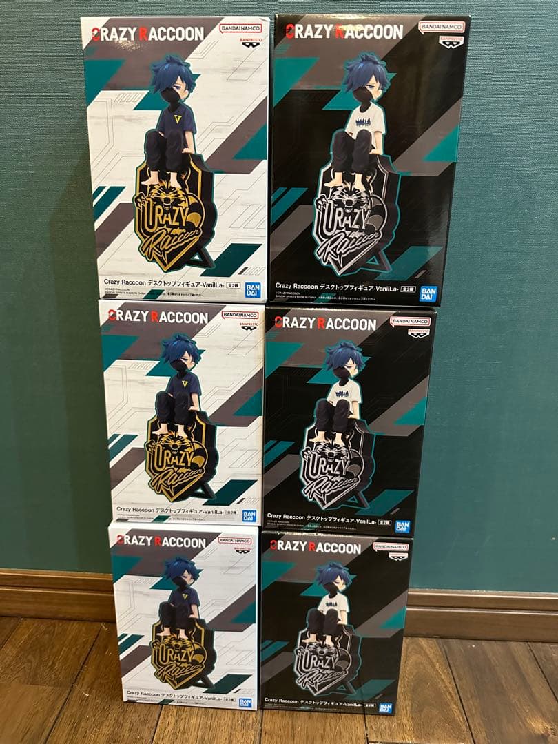Crazy Raccoon デスクトップフィギュア VanilLa バニラ ６個