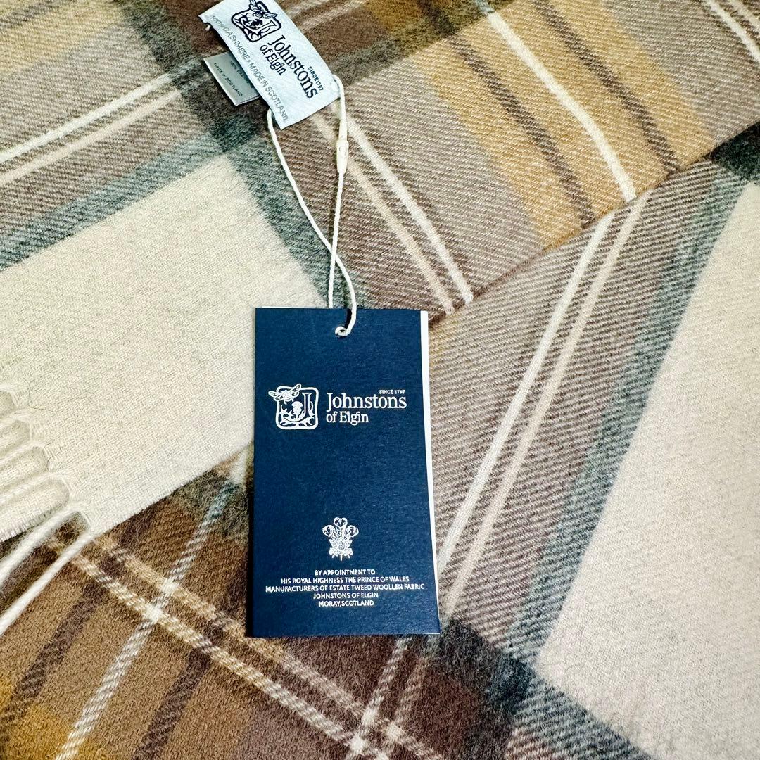 A*様 ジョンストンズ スカーフ　ナチュラルスチュワート　タータンチ