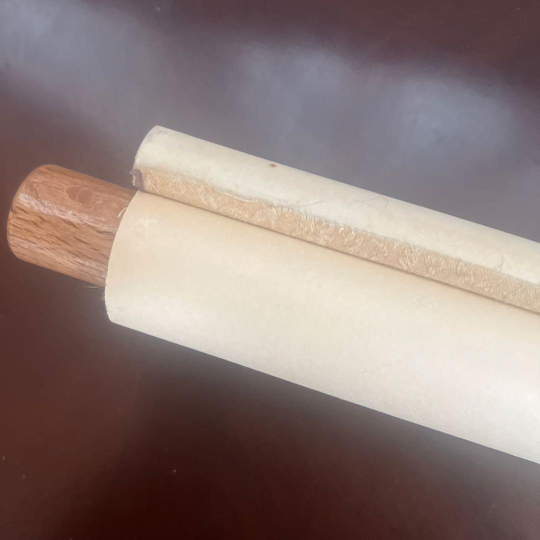 掛け軸　絹本掛軸　花鳥　牡丹　梅　在銘 落款 当時物 掛軸 錦雲　アンティーク