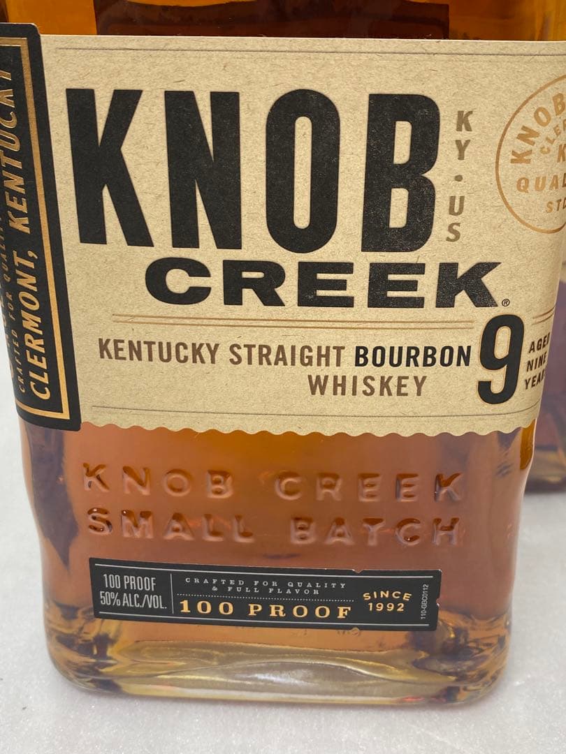 3-2351 ウイスキー ノブクリーク KNOB CREEK 9年 3本セット