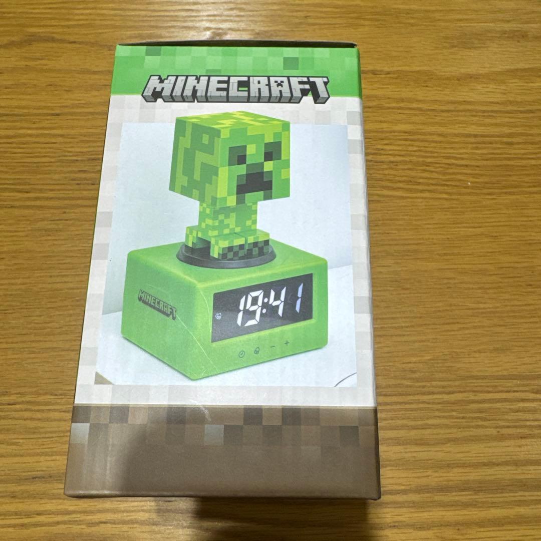 Minecraft クリーパー目覚まし時計　ライト