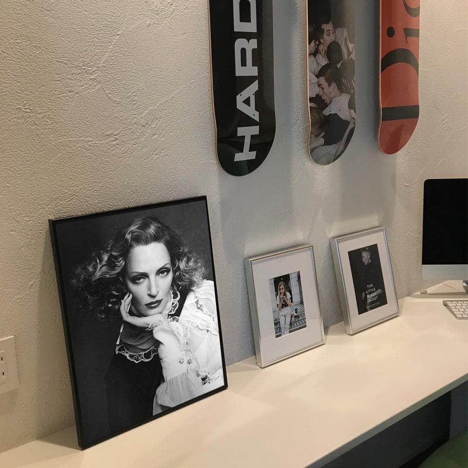 限定額装品/シャネル プリント ブラック ジャケット Uma Thrman