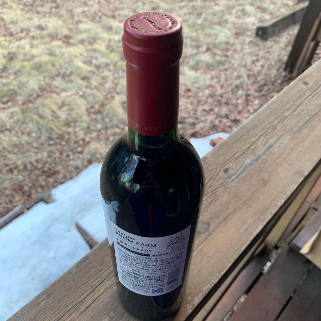 サントリー　フロム ファーム 岩垂原 メルロ 2019 ①
