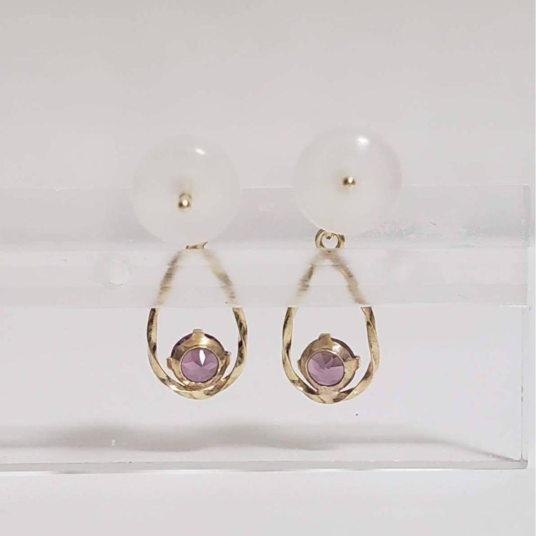 【クリスマスSALE目玉商品】新品未使用♡K10台☆ガーネットピアス