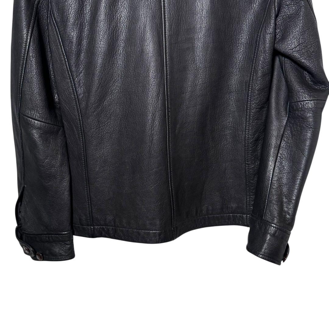 ジャックローズ アンティーク ライダースジャケット シングル ゴートレザー 美品
