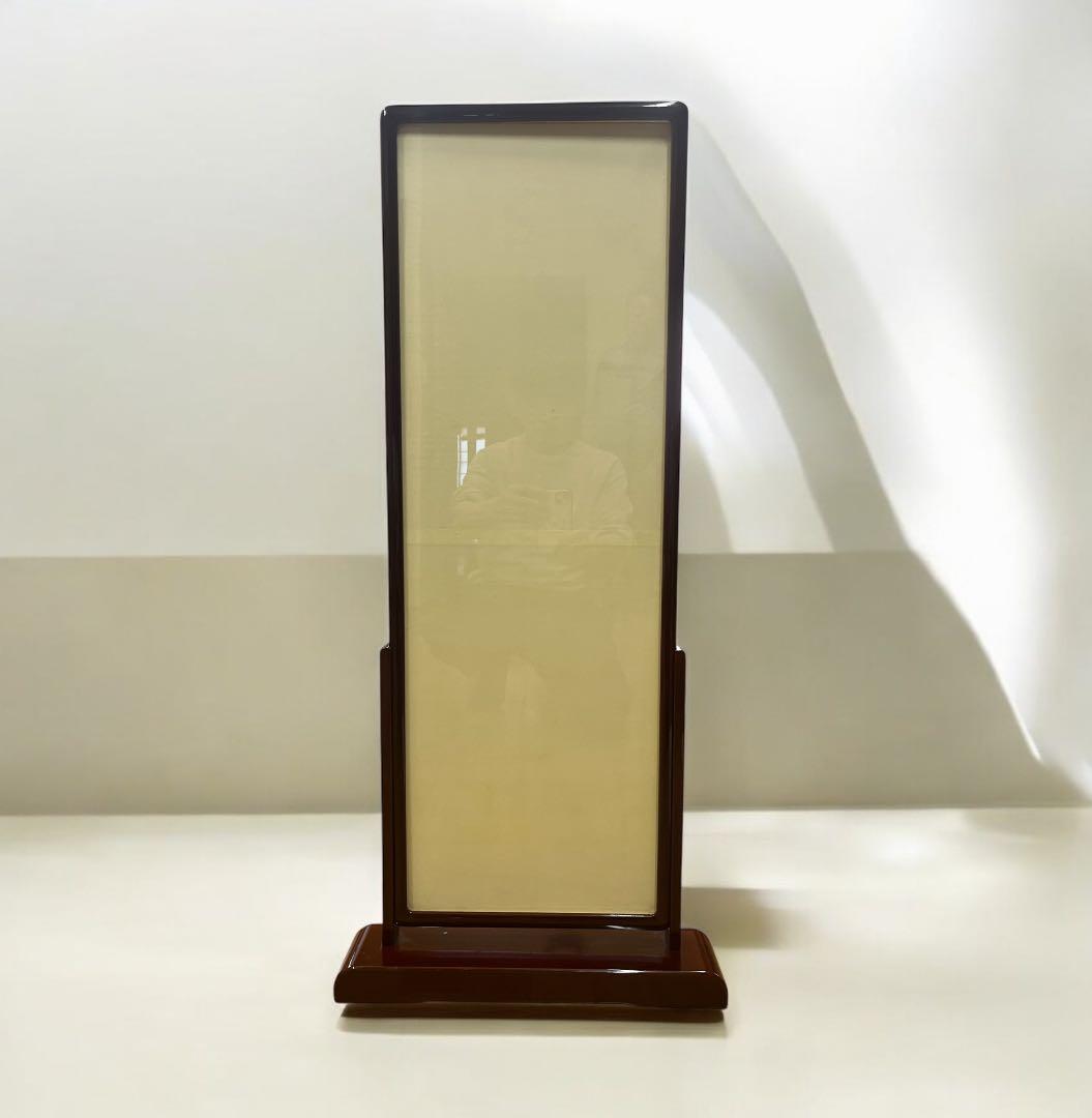 うるし塗り衝立　帯飾り　アート作品向け