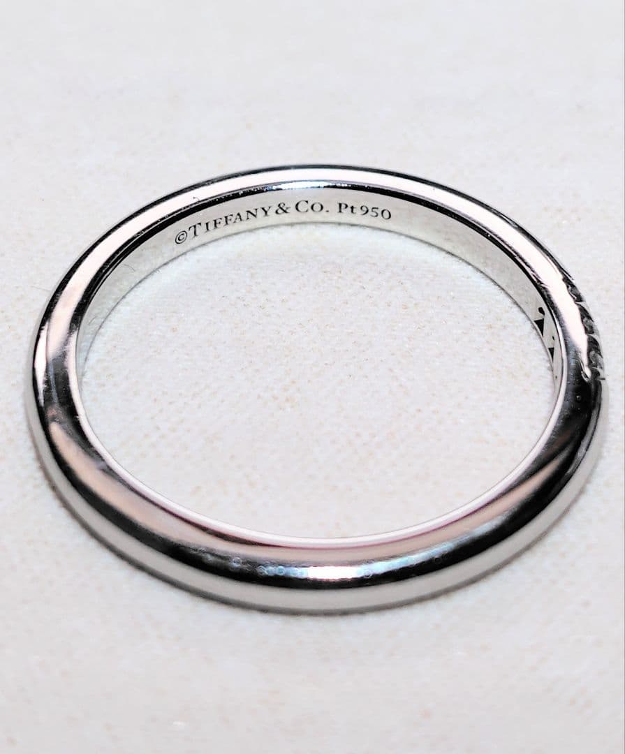 【美品】ティファニー フォーエバー ウエディングバンドリング 8.5号 送料無料