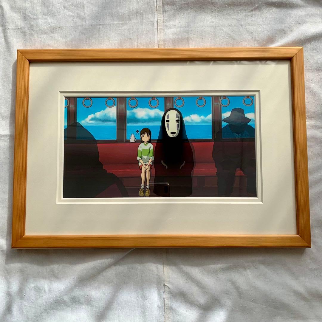 ｍ*２様 【非売品】ジブリ 千と千尋の神隠し セル画 海原鉄道 千尋とカオナシ
