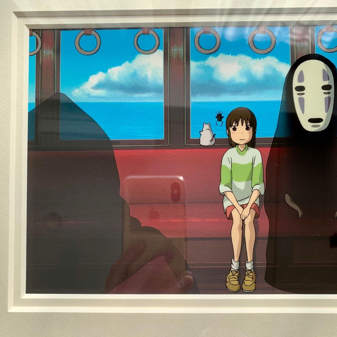 ｍ*２様 【非売品】ジブリ 千と千尋の神隠し セル画 海原鉄道 千尋とカオナシ